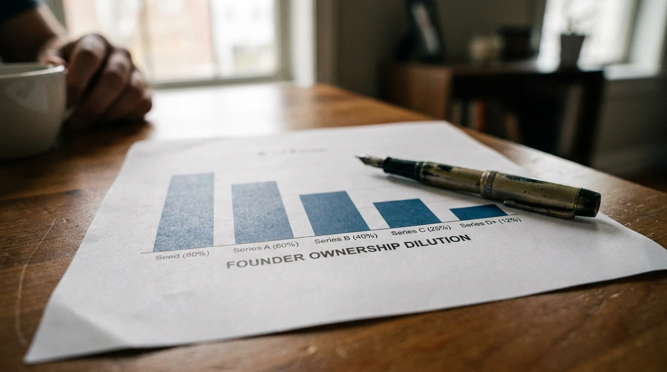 Stop Building Spreadsheets: AI-Powered Cap Table That Learns Your Company dilution scenario chart