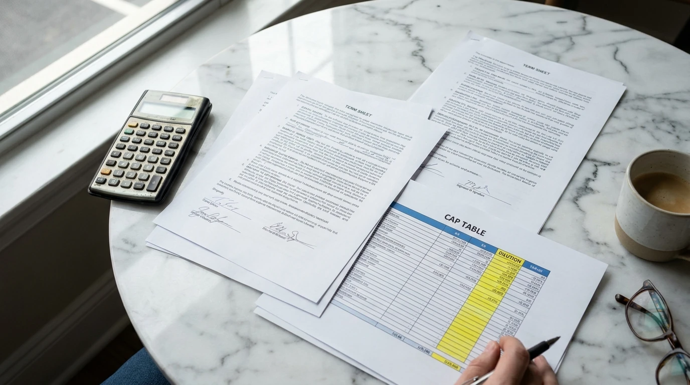 What is a Venture Capitalist step-by-step process diagram for startup founders using Lovie's