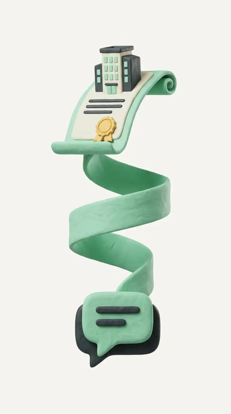 One conversation becoming a real US company — a chat message turning into a formation certificate