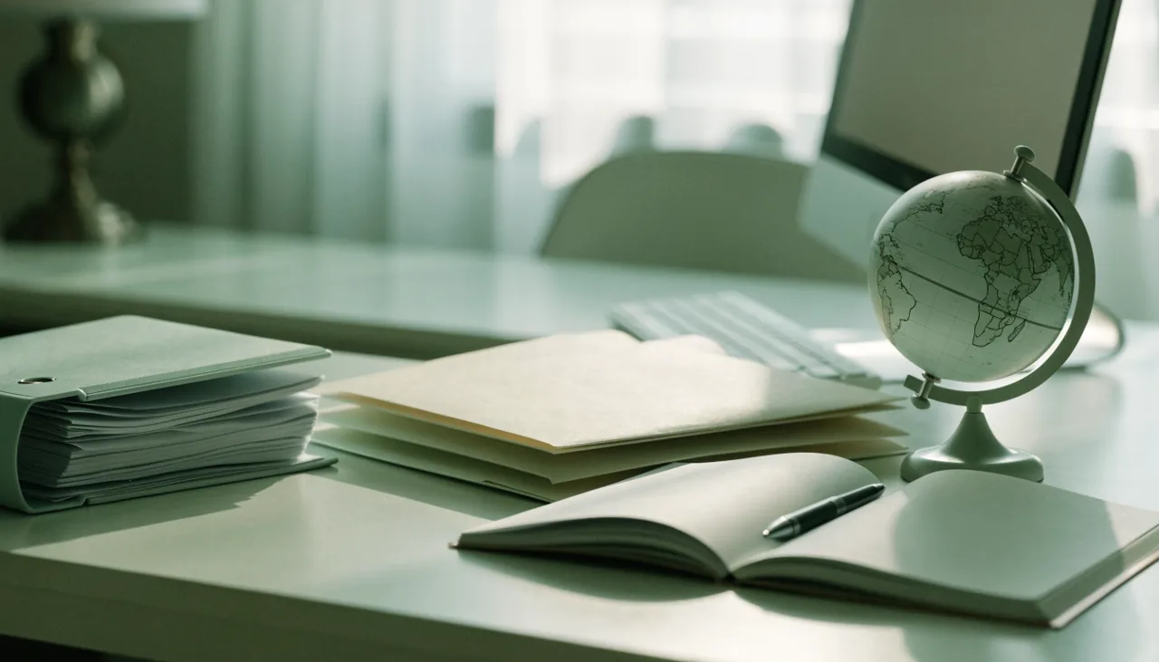 Travel agency planning records, supplier folders, and client booking preparation.