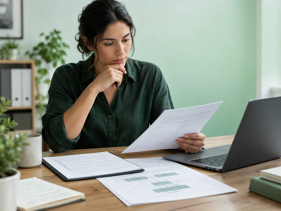 A founder reviews documents to compare company incorporation services.