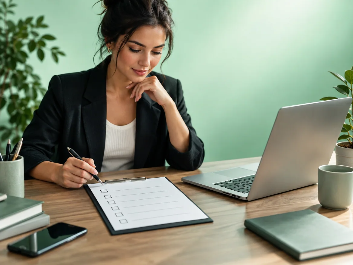 A founder reviews a checklist to start a business and get an EIN.