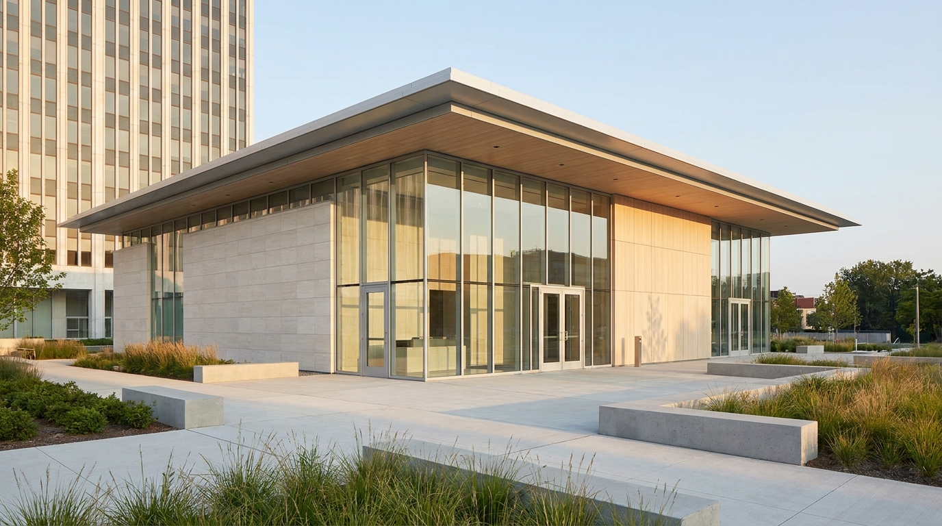 Exterior view of the New York State Department of State building, an official government office.